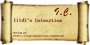 Illés Celesztina névjegykártya
